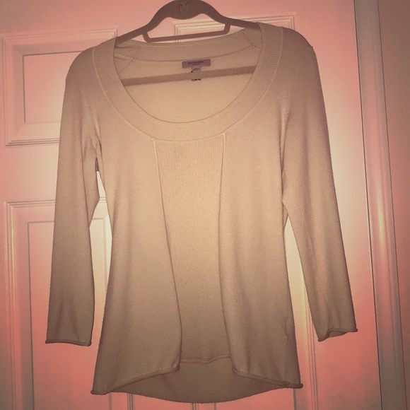 Burberry Sweaters - Vintage Burberry S cream silk/wool/cashmere top